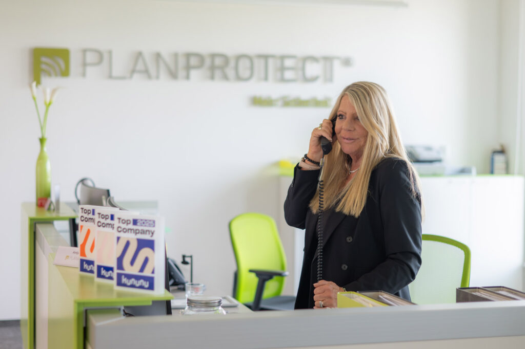Herzlich Willkommen – Der Empfang bei PLANPROTECT